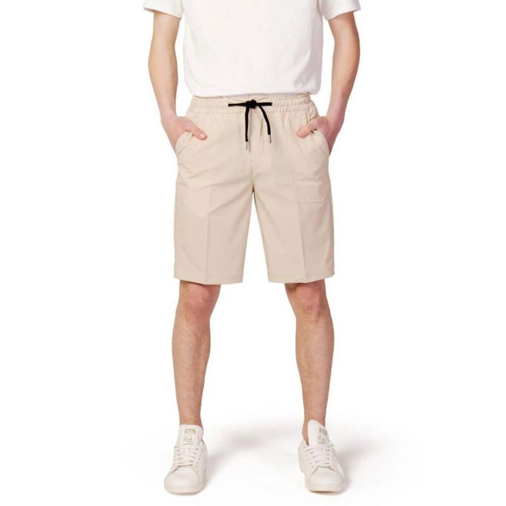 Suns Nylon Casual Shorts Men Beige